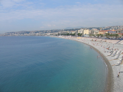 Sweet view of the waterfront of Nice