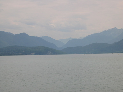 Some mountains across the lake