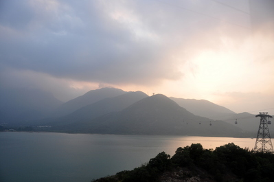 Returning trip on the cable car