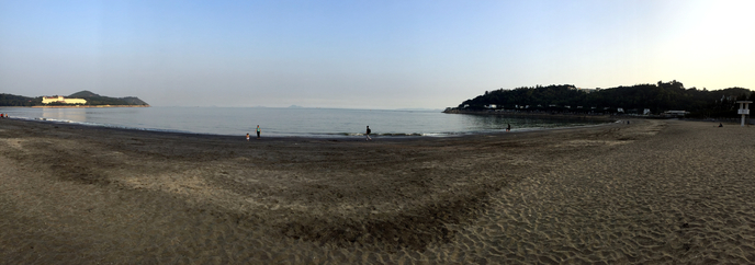 Beach on the other side of Macau