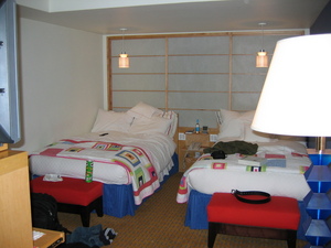 The beds in my room in New York