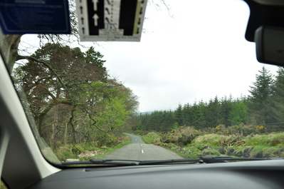 On the road in the Wicklow Mountains
