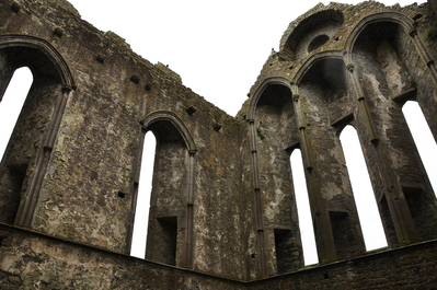 Inside the castle at the Rock of Cashel
