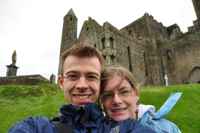 Us in front of the Rock of Cashel