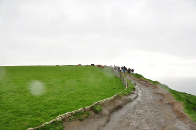 Cliff edge at the Cliffs of Moher, yes that is a cow pasture right at the edge