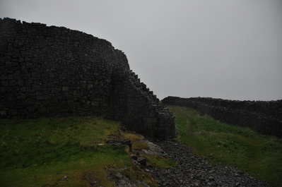 The only half-decent photo of the Dun Aonghasa ring fort that I have (my camera was so wet at this point)