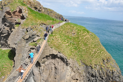 The Carrick-a-Rede rope bridge