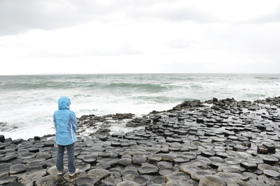 Kim at the Giant's Causeway