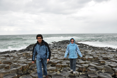 Rob and Kim on the Giant's Causeway