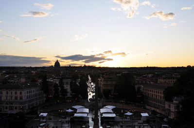 Overlooking Piazza Del Popolo