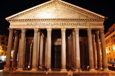 The Pantheon at night