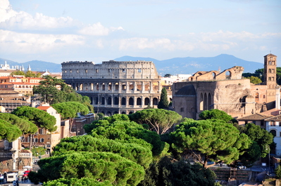 View of the Colosseum from the National Monument