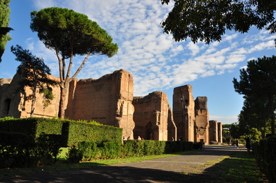 Outside of the Baths of Caracalla