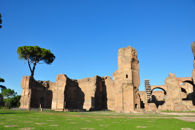Outside of the Baths of Caracalla