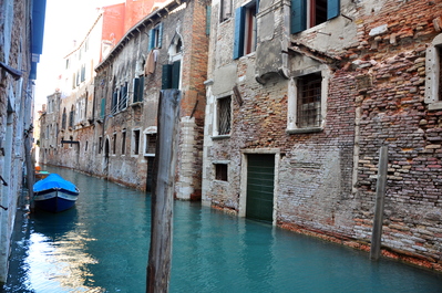 Typical minor canal in Venice, this was the closest one to our hotel