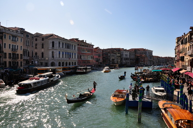 Boats on the Grand Canal
