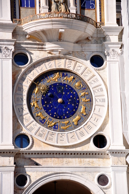 A crazy clock in St. Mark's Square