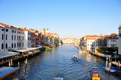 The Grand Canal taken from the bridge at the train station