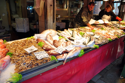 Fish at the market in Venice