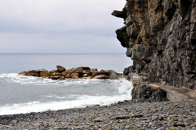 Risky pathway to the beach