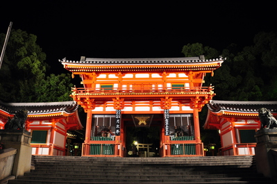 Shrine at night