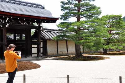 In the gardens of Tenryū-ji Temple