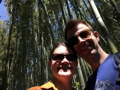 In the bamboo grove