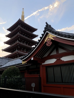 Sensō-ji at sunset