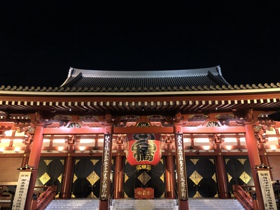 Sensō-ji at night
