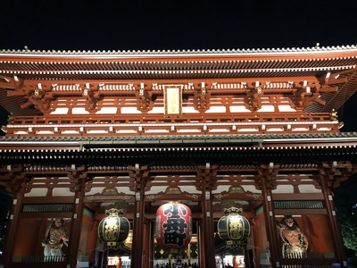 Sensō-ji at night