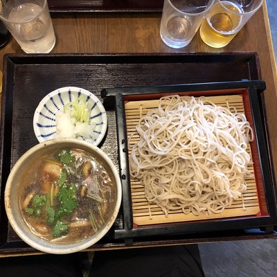 Soba and duck soup