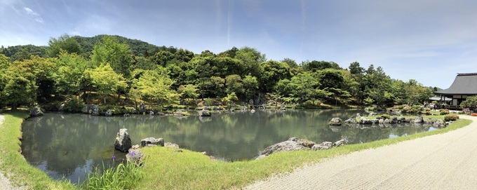 In the gardens of Tenryū-ji Temple