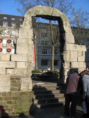 Ancient Roman gateway from the original settlement, about 2000 years old