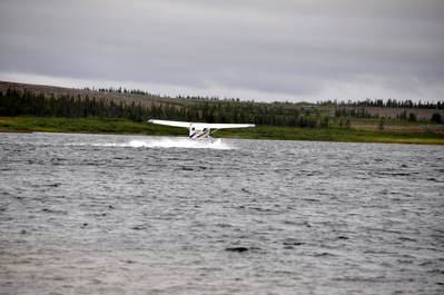 The Cessna landing