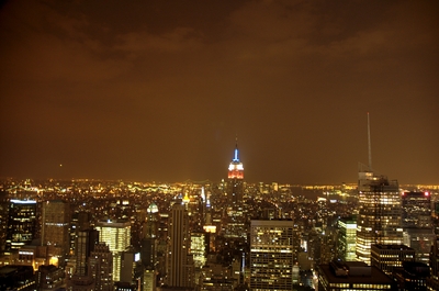 View of the Empire State Building from the top of 30 Rock
