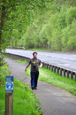 Mike walking near Loch Lomond
