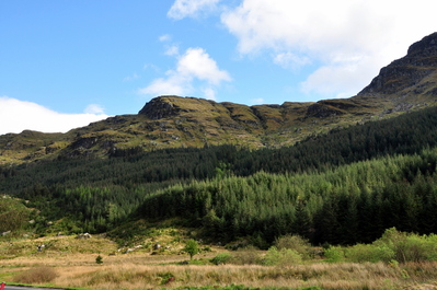 Scenery in the pass out of the Trossachs
