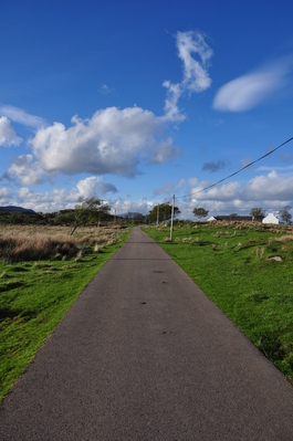 On the road out to the end of Islay