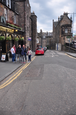 Walking around Edinburgh