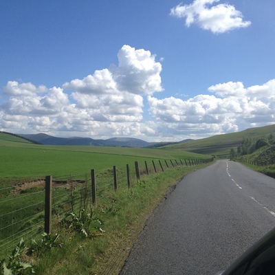 Driving back from Glentress