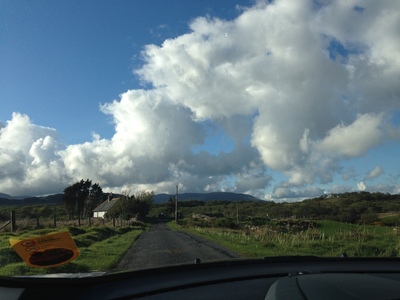 On the road out to the end of Islay