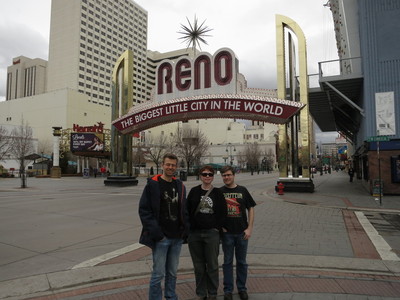 In front of the Reno sign