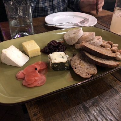 Cheese plate of local cheeses