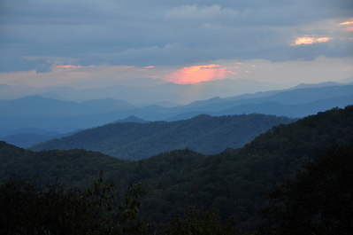 Sunset over the Great Smokey Mountains