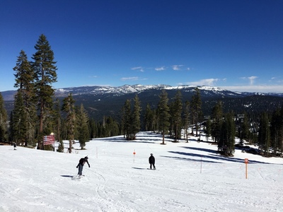 At Northstar, spring-like conditions in February