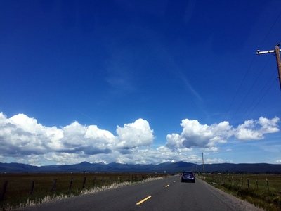 Driving to Crater Lake