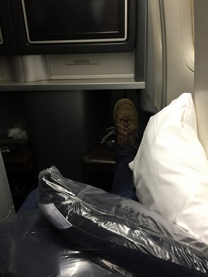 Comfy business class seat