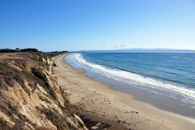 The beach in Santa Barbara