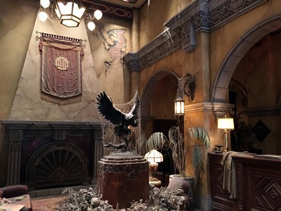 In line at the Tower of Terror